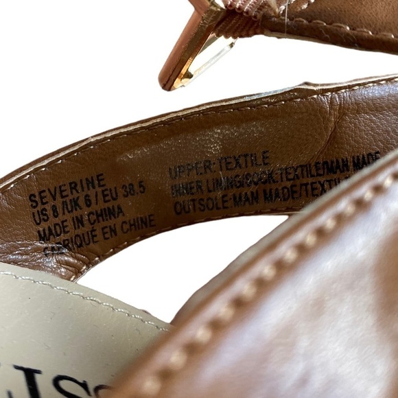 JustFab Tan and Cream Wedges - Picture 5 of 5